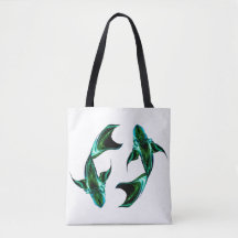 Fische – Minimalistische Zodiac-Tasche