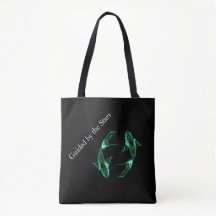 Fische – Minimalistischer Zodiac-Tote-Tasche