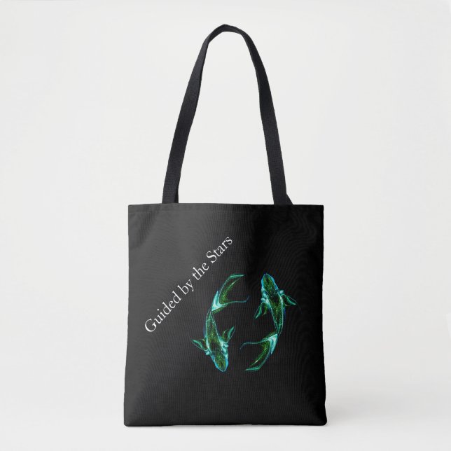 Fische – Minimalistischer Zodiac-Tote-Tasche (Vorderseite)