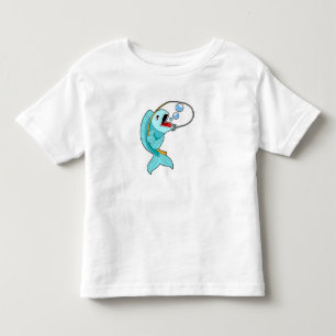 Fische mit Angelrute Kleinkind T-shirt