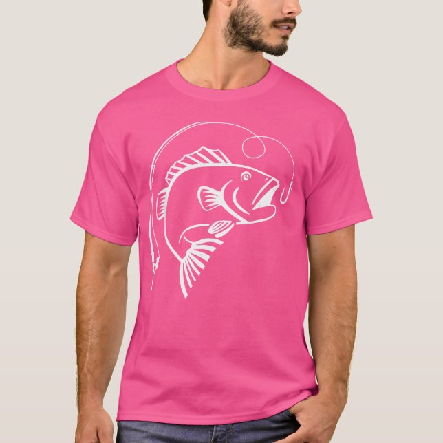 Fische mit Fangrinne T-Shirt (Vorderseite)