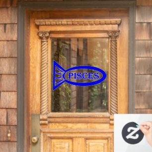 Fische mit Sternzeichen Fensteraufkleber