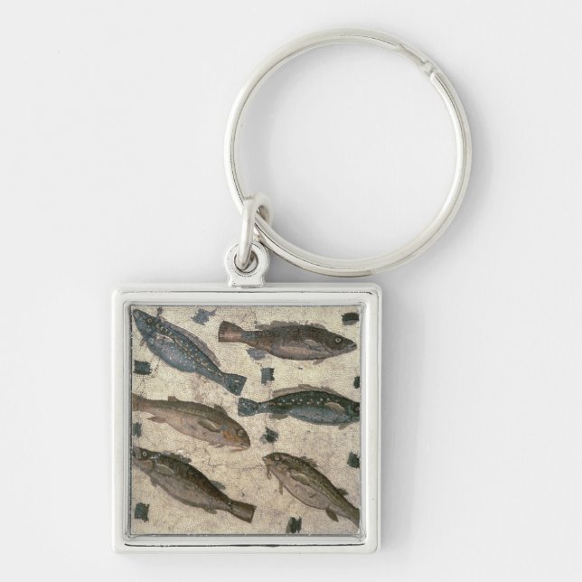 Fische (Mosaik) Schlüsselanhänger (Vorne)