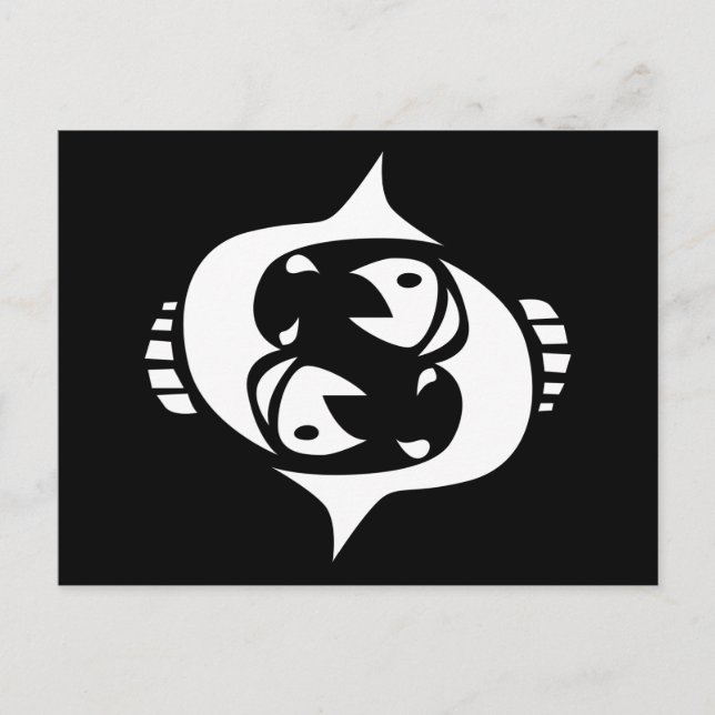 Fische Postkarte (Vorderseite)