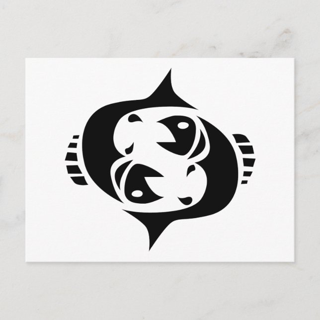 Fische Postkarte (Vorderseite)