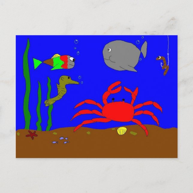 FISCHE POSTKARTE (Vorderseite)