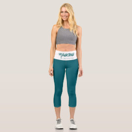 Fische Reflektion Hochwaisted Capris