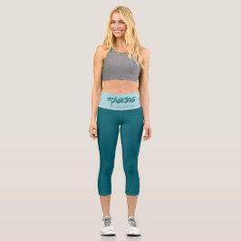 Fische Reflektion Hochwaisted Capris