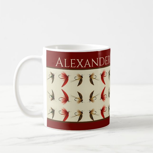 Fische Rustikaler Lachs Kaffeetasse (Links)