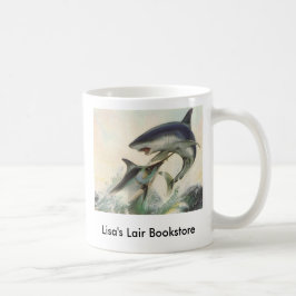 Fische - schwarzer Speerfisch-u. Kaffeetasse