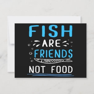 Fische sind Freunde, die nichts essen TShirt Fishe Postkarte