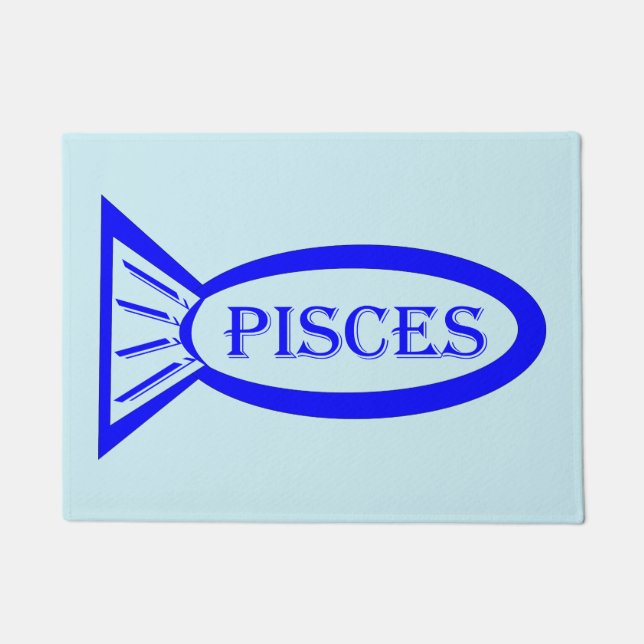 Fische Star Sign Fish Door Mat Fußmatte (Vorderseite)