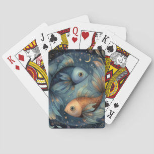 Fische Sternzeichen Astrologie Himmels Geburtstag Spielkarten