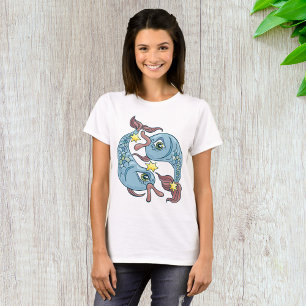 Fische Sternzeichen Fisch Himmels Astrologie T-Shirt