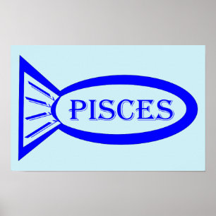 Fische-Sternzeichen-Fisch-Plakat Poster