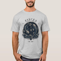 Fische-Sternzeichen-Fisch Vintage Herren T-Shirt