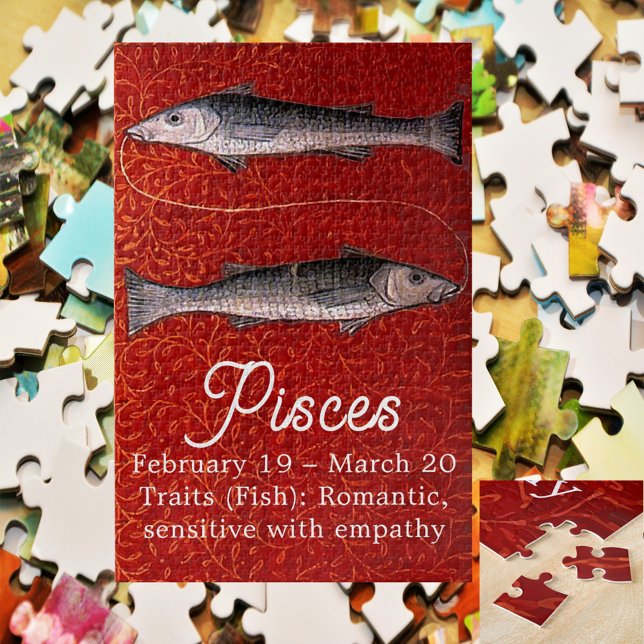 Fische Sternzeichen Geburtstagsfeier Puzzle (Von Creator hochgeladen)