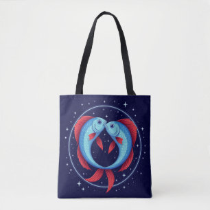 Fische-Sternzeichen in einem kosmischen künstleris