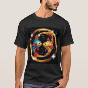 Fische-Sternzeichen in einem kosmischen künstleris T-Shirt