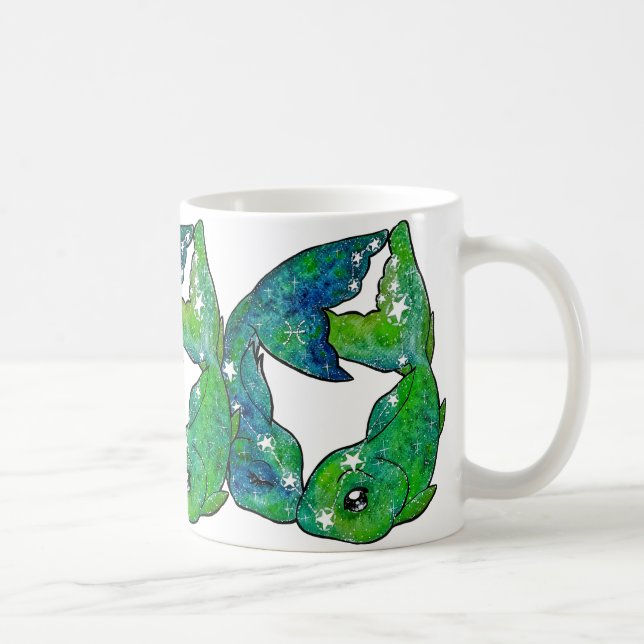 Fische Sternzeichen Kaffeetasse (Rechts)