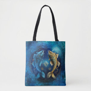 Fische-Sternzeichen Wasserfarben-Design
