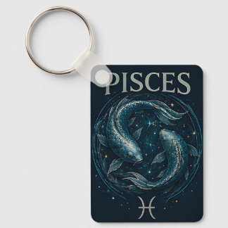 Fische Sternzeichen Zodiac Himmels Astrologie Symb Schlüsselanhänger
