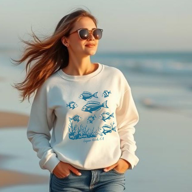 Fische Sweatshirt (Fishes-Fishes under Water- Fisherman Style Trend Summer Beach)