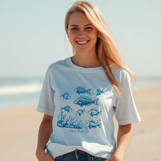 Fische T-Shirt (Fishes Fisherman Style Collection Summer Beach )