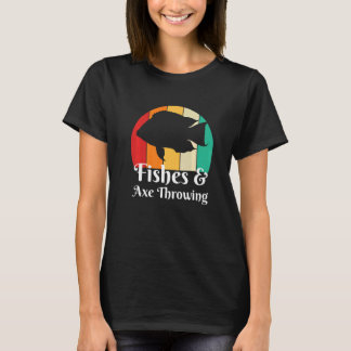 Fische und Ax-Throwing T-Shirt