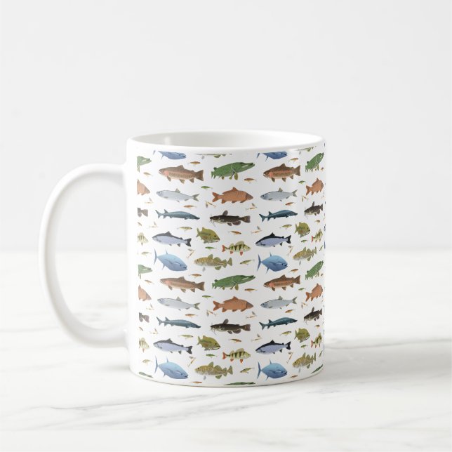 Fische und Baeume Kaffeetasse (Links)