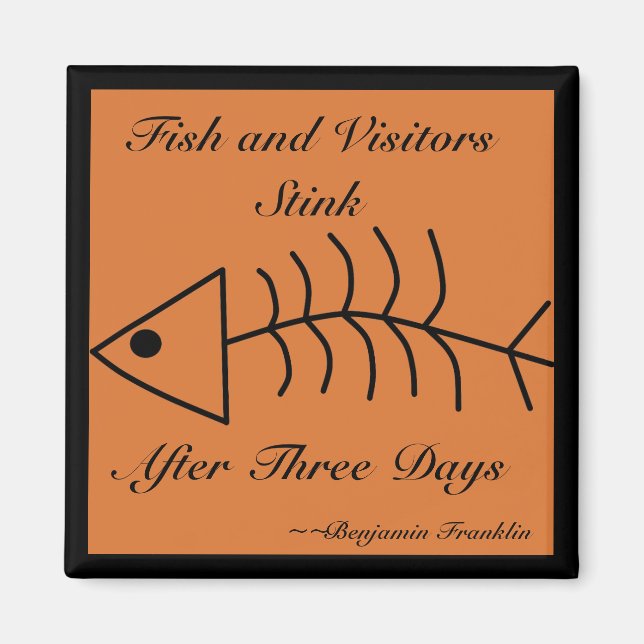 Fische und Besucher Stink Magnet (Vorne)