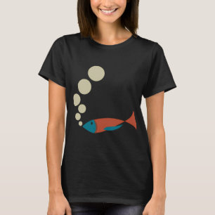 Fische und Blasen T-Shirt