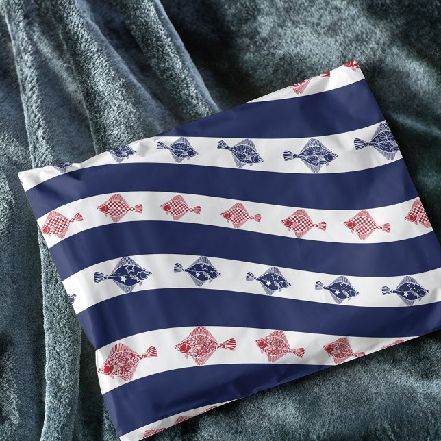 Fische und blaue Streifen Seidenpapier (Von Creator hochgeladen)