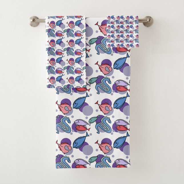 Fische und Eel Badhandtuch Set (Insitu)