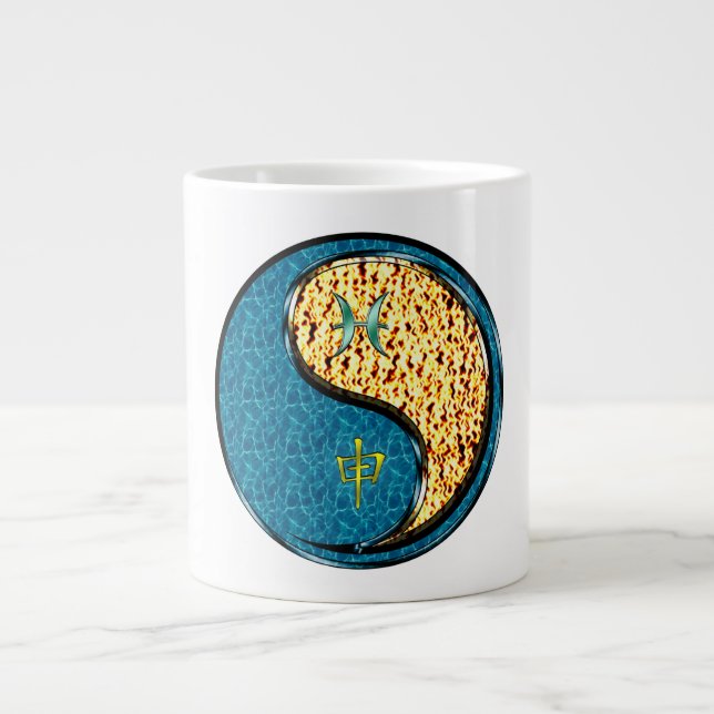 Fische und Feueraffe Jumbo-Tasse (Vorderseite)