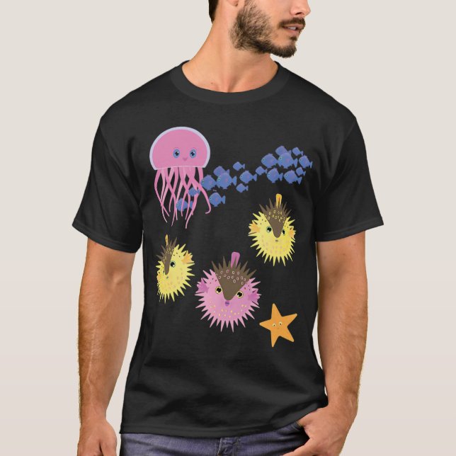 Fische und Freunde T-Shirt (Vorderseite)