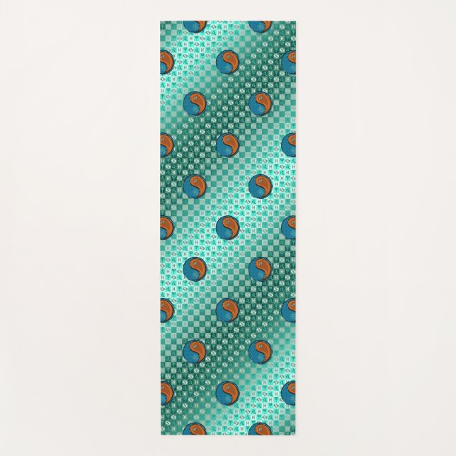 Fische und Holzhunde Yogamatte (Vorderseite)