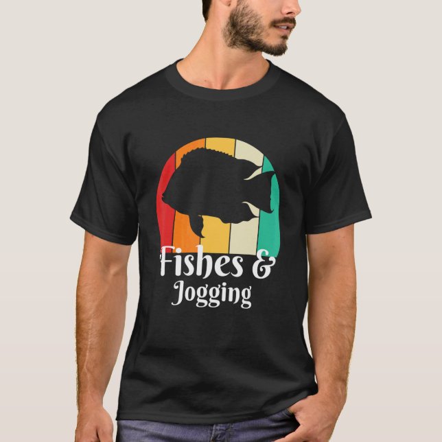 Fische Und Joggen T-Shirt (Vorderseite)