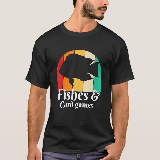 Fische und Kartenspiele T-Shirt (Vorderseite)