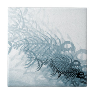 Fische und Knochen Fliese
