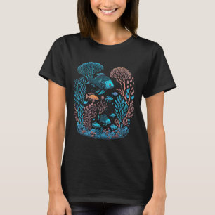 Fische und Korallenriff Grafische Gestaltung T-Shirt