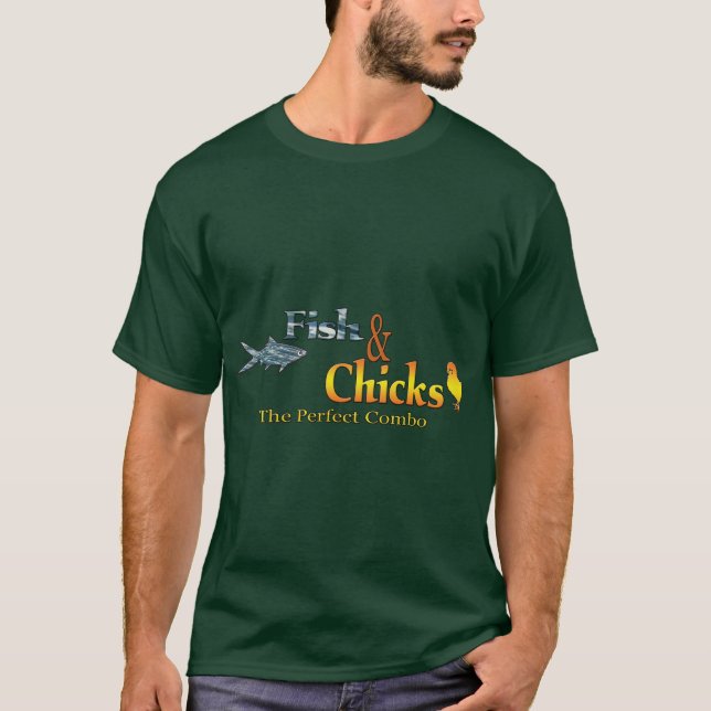 Fische und Küken T-Shirt (Vorderseite)