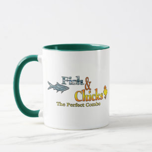 Fische und Küken Tasse