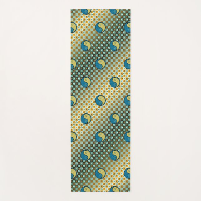 Fische und Metallpferde Yogamatte (Vorderseite)