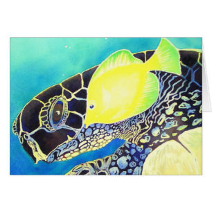 Fische und Schildkröte