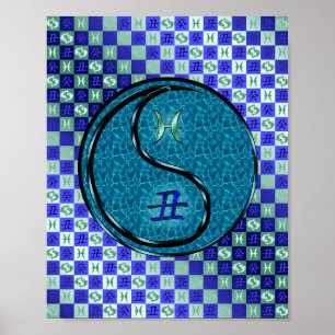 Fische und Wasser Poster