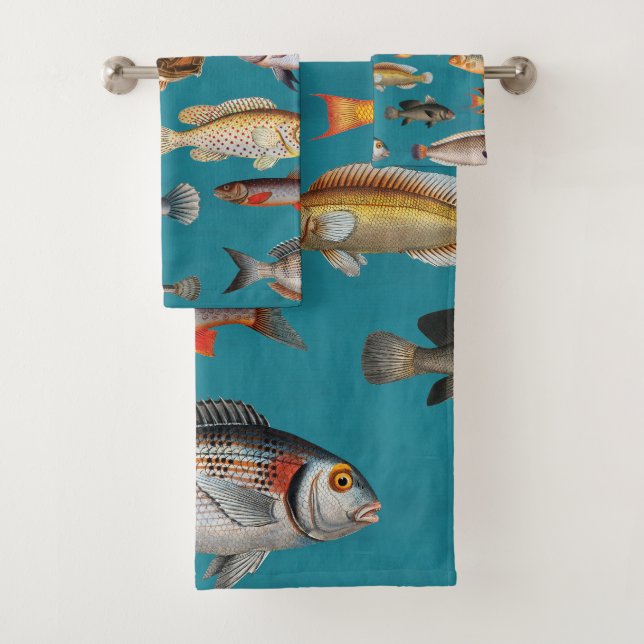 Fische unter blauem Meer Badhandtuch Set (Insitu)