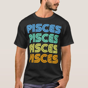 Fische Vintage Retro Sternzeichen Fische Sternbild T-Shirt