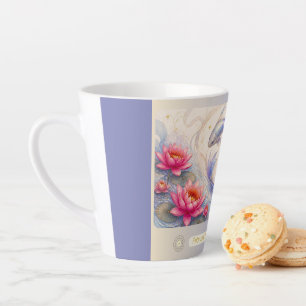 Fische Wasserlilie Art Nouveau Kleine Latte Tasse