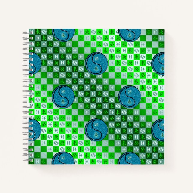 Fische & Wasserziege Notizbuch (Vorderseite)